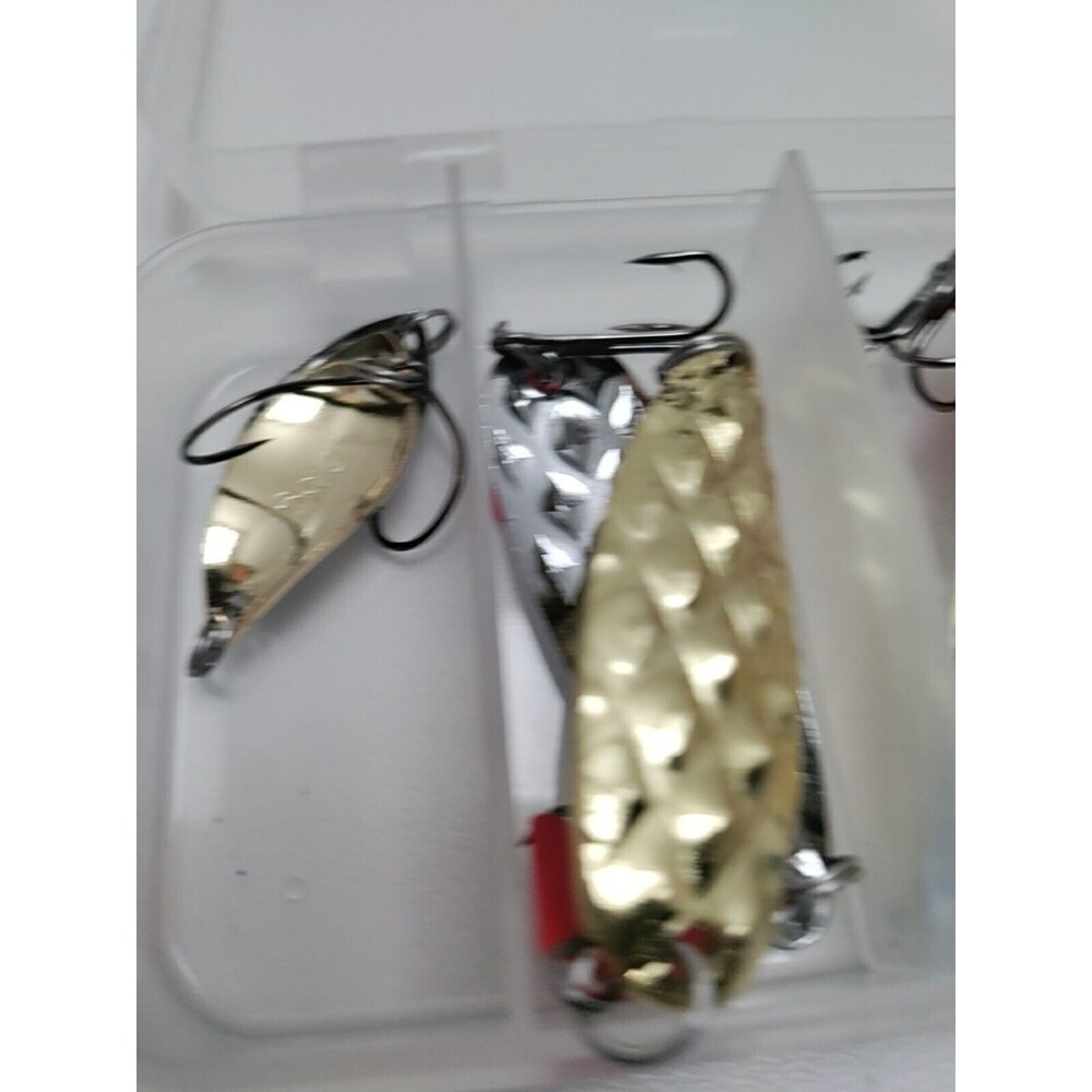 A 10 Piece Silver And Gold Spoon Lures For Bass Trout And More - Picture 3 of 7